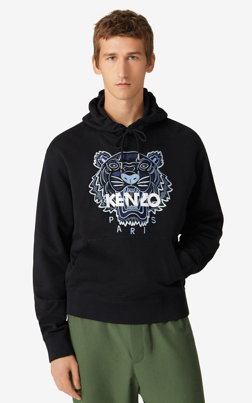 Kenzo Tiger Hættetrøje Herre - Sort DK-816211